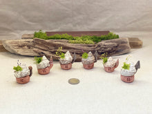 画像をギャラリービューアに読み込む, 貝殻屋根の小さなお家 ぽってりS(ココアブラウン)〜プリザーブドモス&フラワーの貝殻オブジェ