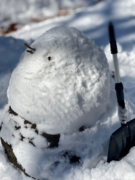 雪が積もるとつい遊んでしまいます